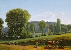 Lancelot Theodore Turpin de Crisse Landscape with Animals painting