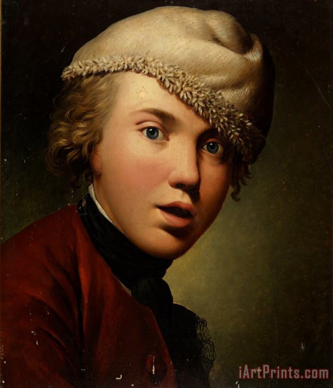 Lars Hansen Copy of Jens Juels' Self Portrait As Young Art Print