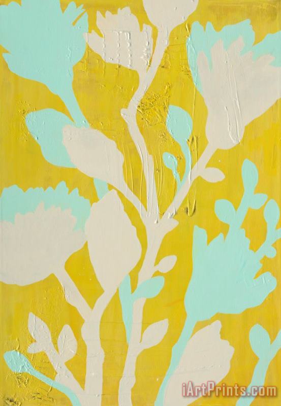 Branch in Bloom I painting - Laura Gunn Branch in Bloom I Art Print