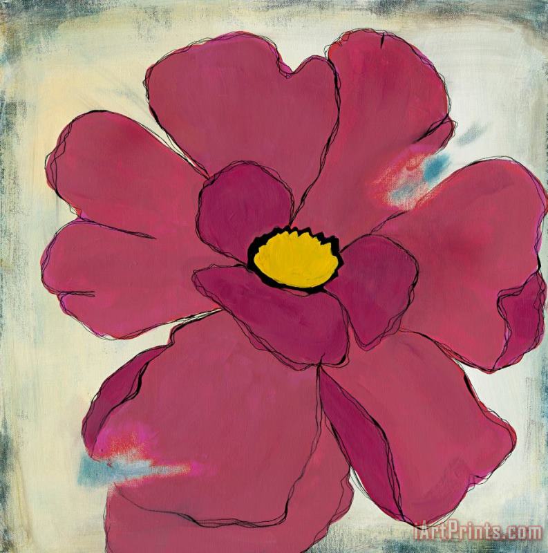 Modern Flower V painting - Laura Gunn Modern Flower V Art Print