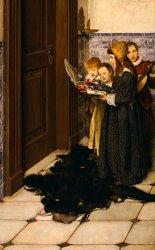 Laura Theresa Alma-Tadema A Carol painting