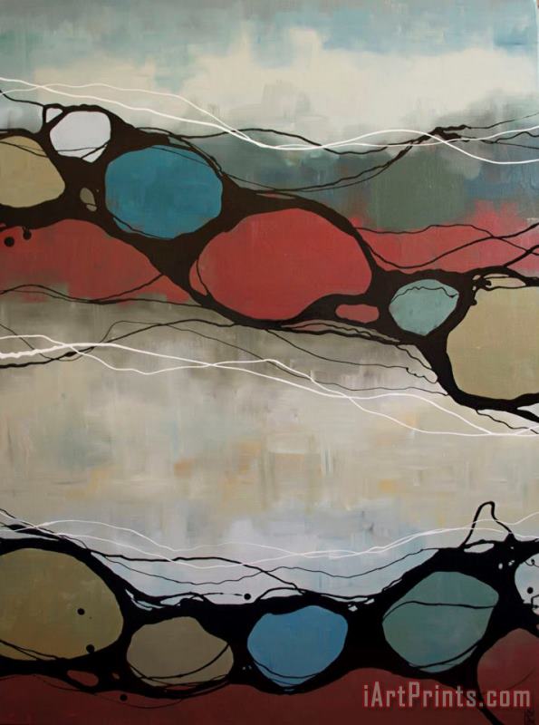 Rust And Water painting - laurie maitland Rust And Water Art Print