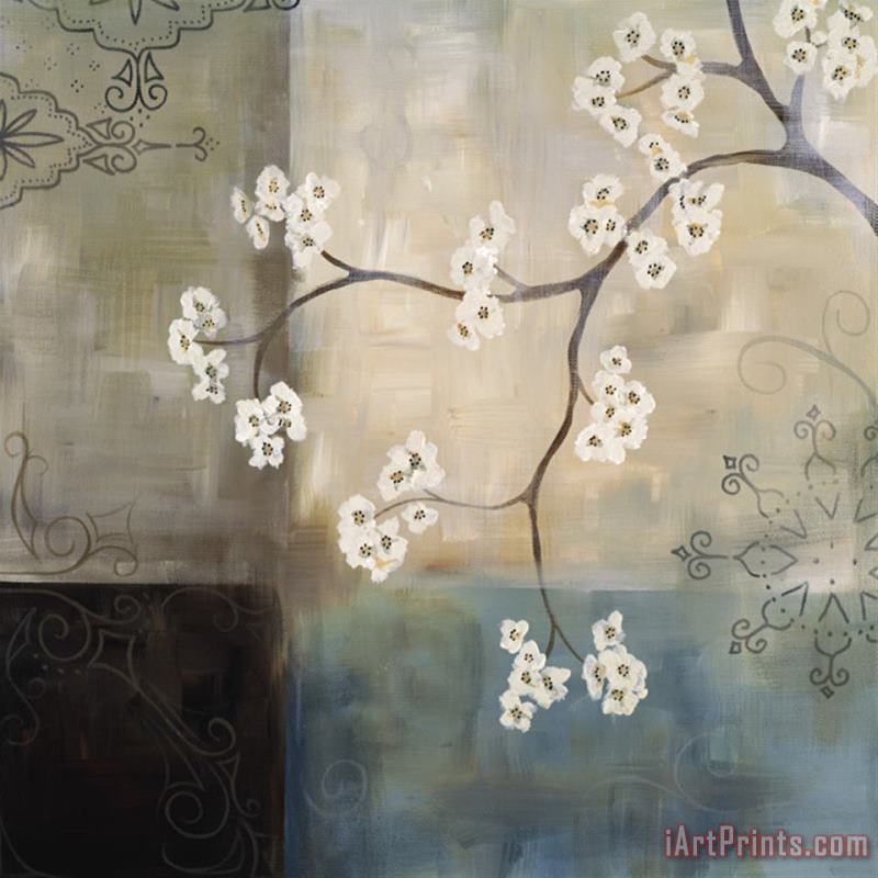 Spa Blossom I painting - laurie maitland Spa Blossom I Art Print