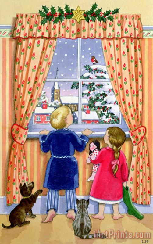 Seeing The Snow painting - Lavinia Hamer Seeing The Snow Art Print