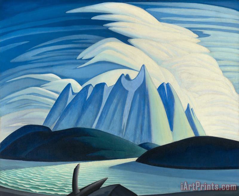 Lake And Mountains painting - Lawren Stewart Harris Lake And Mountains Art Print