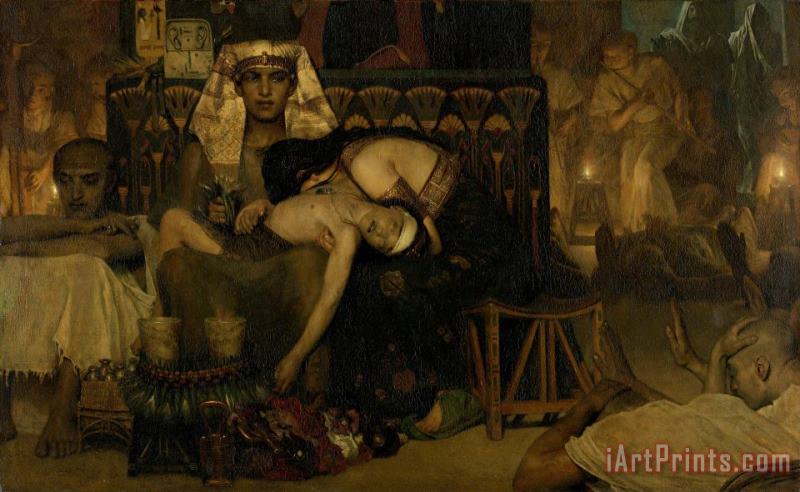 Lawrence Alma-tadema The Death of The Pharaoh's Firstborn Son<br>the Death of The Pharaoh's Firstborn Son Art Painting