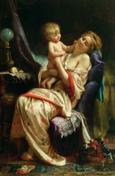 Leon Bazile Perrault Maternity painting
