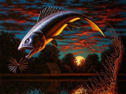 Leonard Koscianski Autumn Dusk painting