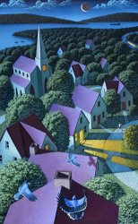 Leonard Koscianski Blue Jay Way painting Leonard Koscianski Blue Jay Way painting