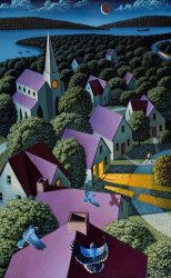 Leonard Koscianski Blue Jay Way II painting Leonard Koscianski Blue Jay Way II painting