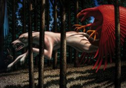 Leonard Koscianski Claws, 2012 painting