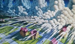 Leonard Koscianski Cloud Illusions, 2022 painting Leonard Koscianski Cloud Illusions, 2022 painting