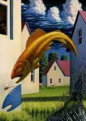 Leonard Koscianski From The Window, 2011 painting