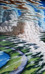 Leonard Koscianski Stormy Days, 2022 painting Leonard Koscianski Stormy Days, 2022 painting