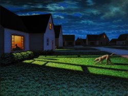 Leonard Koscianski Suburban Life, 2012 painting Leonard Koscianski Suburban Life, 2012 painting