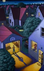 Leonard Koscianski The Man Cave II, 2023 painting Leonard Koscianski The Man Cave II, 2023 painting