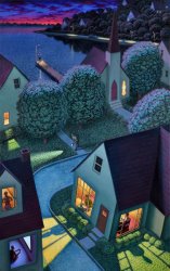 Leonard Koscianski The New Day, 2019 painting Leonard Koscianski The New Day, 2019 painting