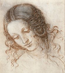 Leonardo da Vinci Leonardo Head Of Woman Drawing