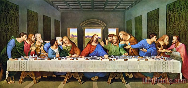 The Last Supper painting - Leonardo da Vinci The Last Supper Art Print