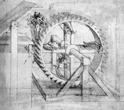 Leonardo da Vinci Wooden Gears Drawing