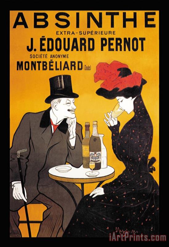 Absinthe J Edouard Pernot painting - Leonetto Cappiello Absinthe J Edouard Pernot Art Print