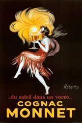 Leonetto Cappiello Cognac Monnet Vintage Ad Art Print Poster