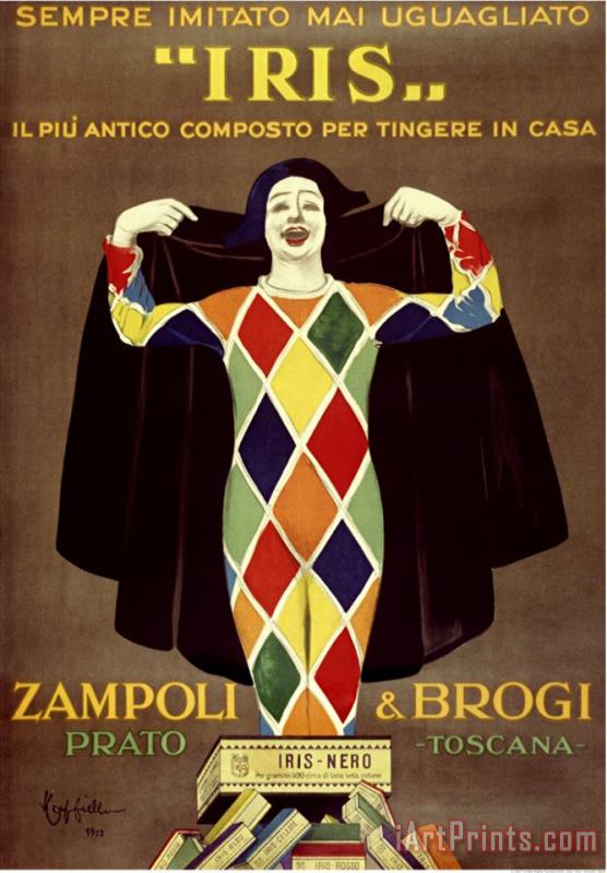Iris Zampoli Brogi painting - Leonetto Cappiello Iris Zampoli Brogi Art Print
