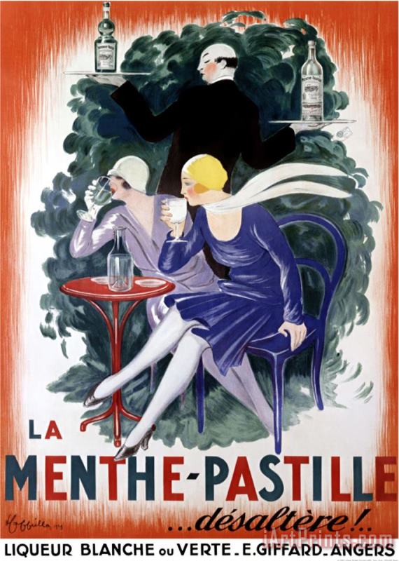 La Menthe Pastille painting - Leonetto Cappiello La Menthe Pastille Art Print