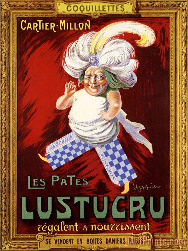 Les Pates Lustucru painting - Leonetto Cappiello Les Pates Lustucru Art Print