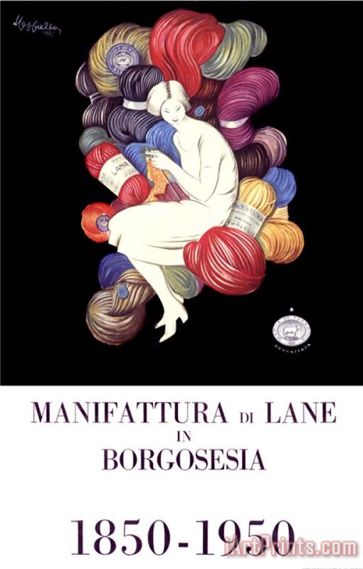 Manifattura Di Lane painting - Leonetto Cappiello Manifattura Di Lane Art Print