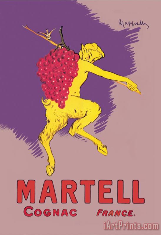 Martell Cognac France painting - Leonetto Cappiello Martell Cognac France Art Print