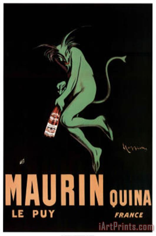 Maurin Quina Art Print Poster painting - Leonetto Cappiello Maurin Quina Art Print Poster Art Print