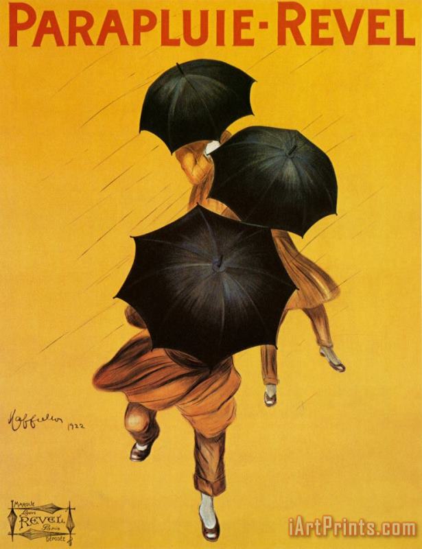 Parapluie Revel painting - Leonetto Cappiello Parapluie Revel Art Print