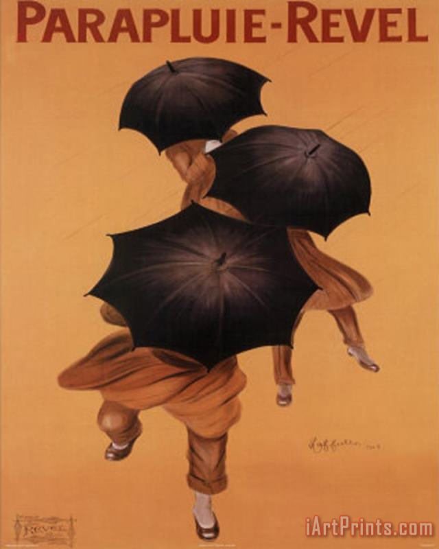 Parapluie Revel Art Print Poster painting - Leonetto Cappiello Parapluie Revel Art Print Poster Art Print