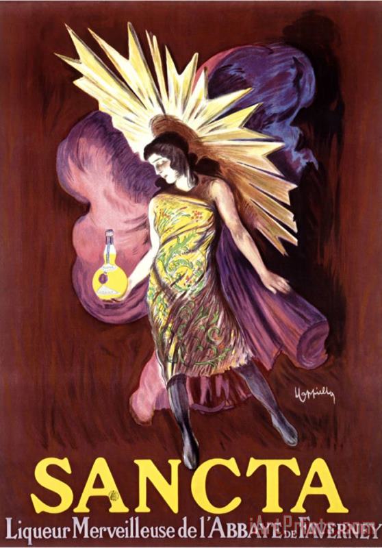 Leonetto Cappiello Sancta Liqueur Merveilleuse Painting Sancta Liqueur Merveilleuse Print For Sale