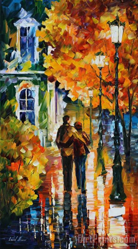 After The Date painting - Leonid Afremov After The Date Art Print