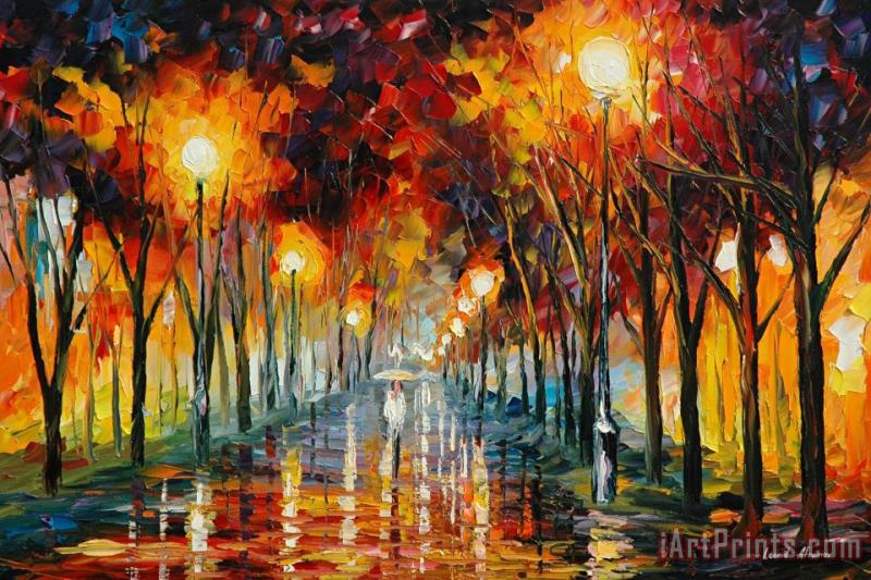 Approaching painting - Leonid Afremov Approaching Art Print