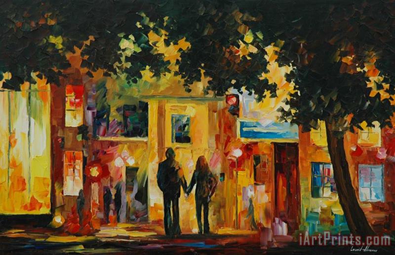 Arriving Home painting - Leonid Afremov Arriving Home Art Print