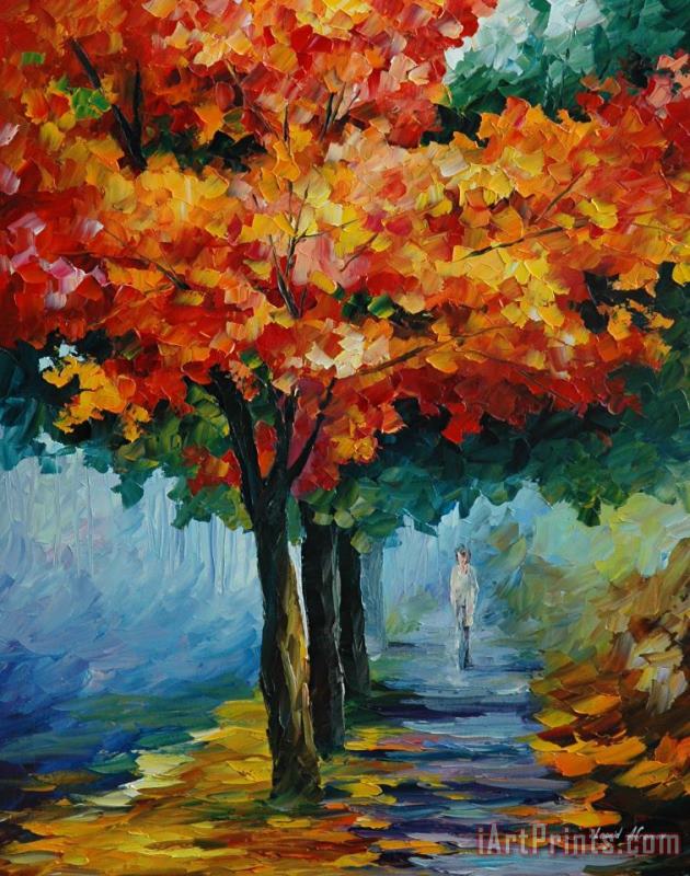 Autumn Music painting - Leonid Afremov Autumn Music Art Print