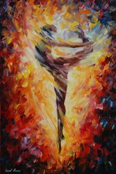 Ballet Art for sale - Ballet Jump by Leonid Afremov
