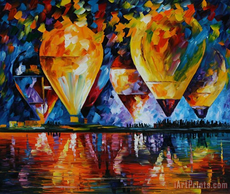 Leonid Afremov Ballon Festival Art Painting