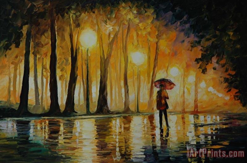 Bewitched Park painting - Leonid Afremov Bewitched Park Art Print