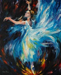Leonid Afremov Blue Wave painting