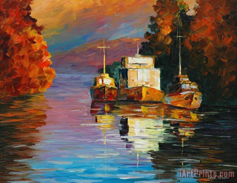 Leonid Afremov Evening Sun Art Painting