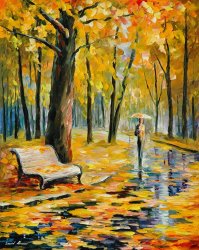 Leonid Afremov Fall Rain