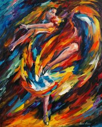 Leonid Afremov Flamenco painting