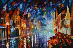Leonid Afremov Frozen Night painting