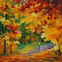 Leonid Afremov Fulgent Fall