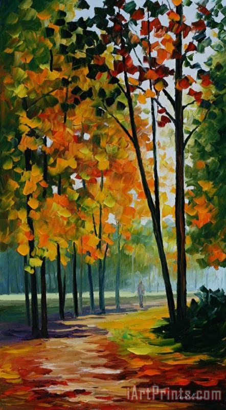 Leonid Afremov Hot Noon In The Forest Art Painting