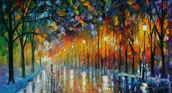 Leonid Afremov Ice Reflections